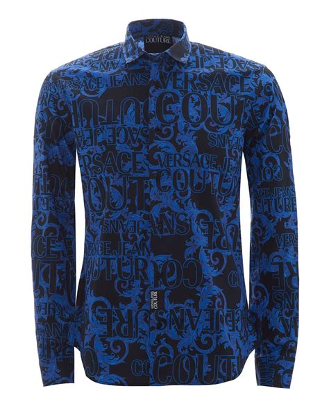 versace couture mens shirt|Versace jeans couture men's.